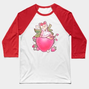 STAY CUTE, STRAWBEE Baseball T-Shirt